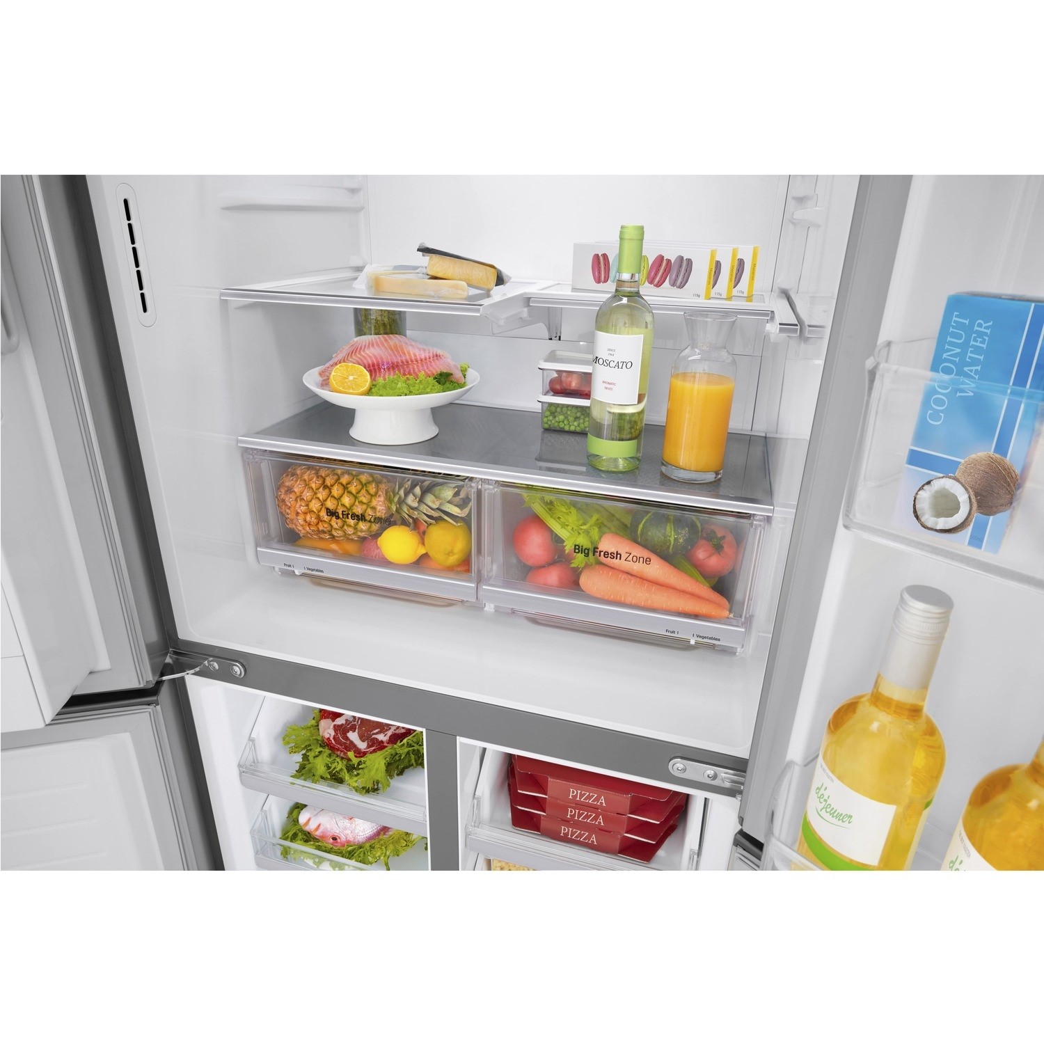 LG GML844PZKV Four Door American Style Fridge Freezer With Plumbed Ice