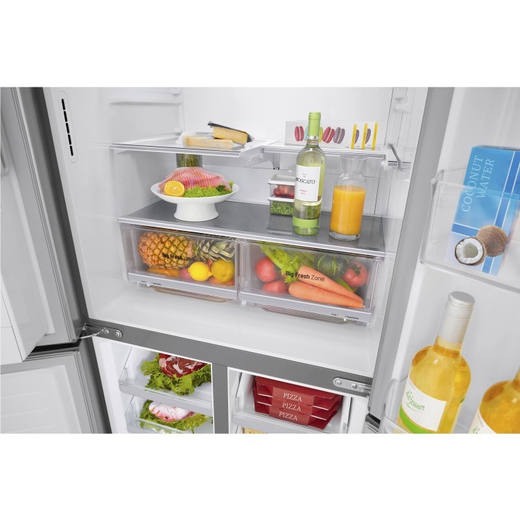 LG GML844PZKV Four Door American Style Fridge Freezer With Plumbed Ice & Water - Stainless Steel