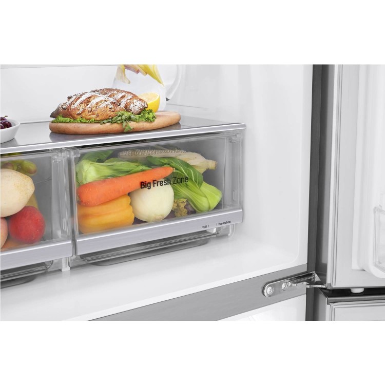 LG GML844PZKV Four Door American Style Fridge Freezer With Plumbed Ice & Water - Stainless Steel