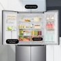 LG GML844PZKV Four Door American Style Fridge Freezer With Plumbed Ice & Water - Stainless Steel