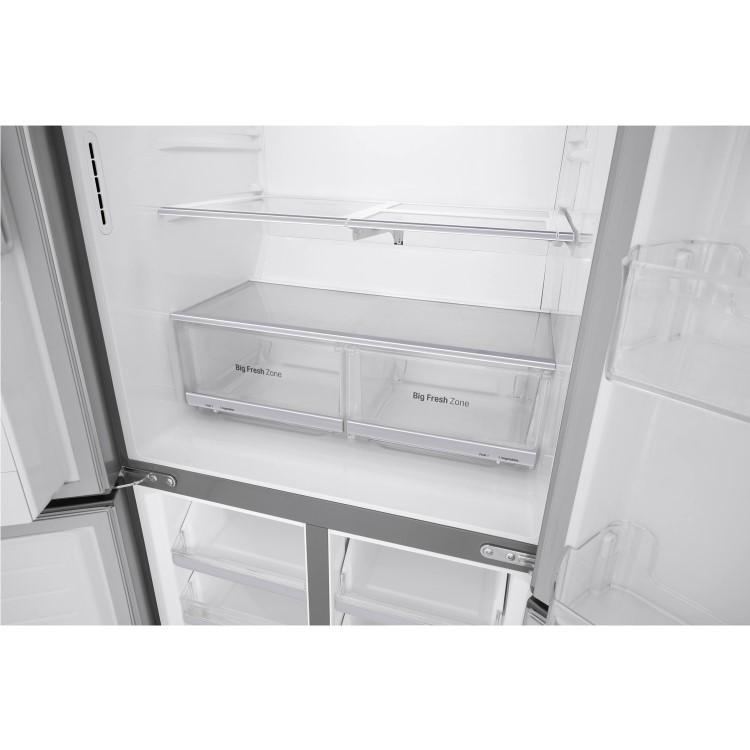 LG GML844PZKV Four Door American Style Fridge Freezer With Plumbed Ice & Water - Stainless Steel