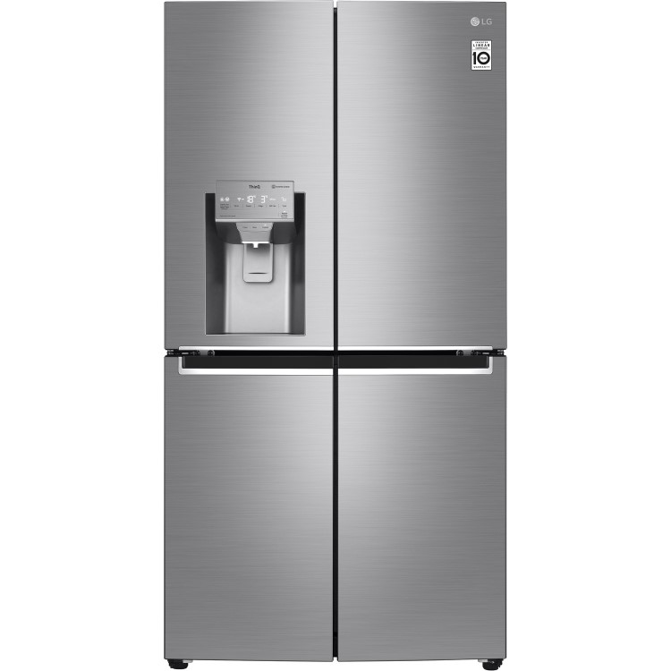 LG 641 Litre Four Door American Fridge Freezer With NatureFresh - Shiny Steel