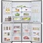 LG 641 Litre Four Door American Fridge Freezer With NatureFresh - Shiny Steel