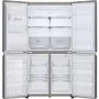 LG 641 Litre Four Door American Fridge Freezer With NatureFresh - Shiny Steel