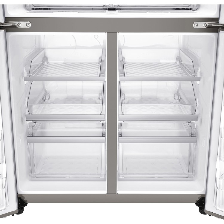 LG 641 Litre Four Door American Fridge Freezer With NatureFresh - Shiny Steel