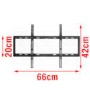 GRADE A1 - Super Slim Flat to Wall TV Bracket with Spirit Level for TVs 32 - 70 inch - 45KG Load - Universal vesa up to 600 x 400mm