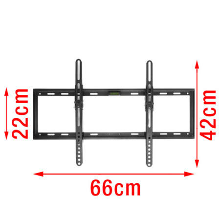 Super Slim Tilting Wall Bracket with Spirit Level for TVs 43 - 70 inch - 45KG Load - Universal vesa up to 600 x 400mm