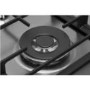 Whirlpool GMW6422IXL W Collection 60cm Four Burner Gas Hob With Cast Iron Pan Stands - Stainless Steel