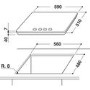 Whirlpool GMW6422IXL W Collection 60cm Four Burner Gas Hob With Cast Iron Pan Stands - Stainless Steel
