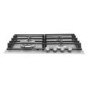 Whirlpool GMW6422IXL W Collection 60cm Four Burner Gas Hob With Cast Iron Pan Stands - Stainless Steel