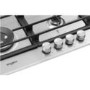 Whirlpool GMW6422IXL W Collection 60cm Four Burner Gas Hob With Cast Iron Pan Stands - Stainless Steel