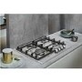 Whirlpool GMW6422IXL W Collection 60cm Four Burner Gas Hob With Cast Iron Pan Stands - Stainless Steel