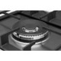 Whirlpool GMW9552IXL W Collection 86cm Wide Five Burner Gas Hob - Stainless Steel With Cast Iron Pan Stands