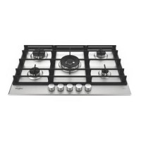 Whirlpool 75cm 5 Burner Gas Hob - Stainless Steel