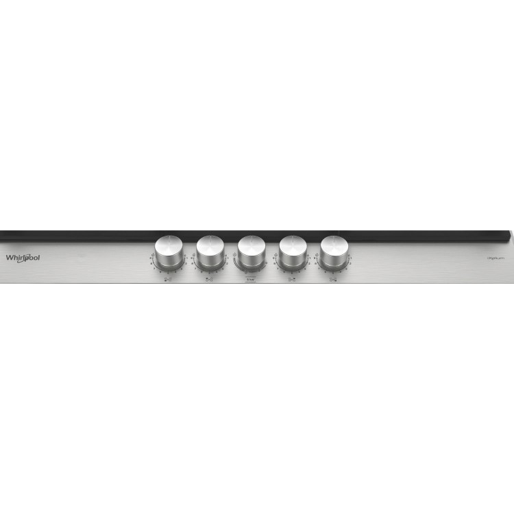 Whirlpool 75cm 5 Burner Gas Hob - Stainless Steel