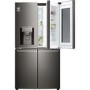 LG GMX936SBHV InstaView Door-in-door Multi-door Smart American Fridge Freezer - Glossy Black