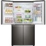 LG GMX936SBHV InstaView Door-in-door Multi-door Smart American Fridge Freezer - Glossy Black