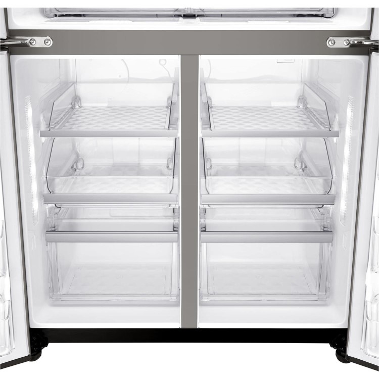LG GMX936SBHV InstaView Door-in-door Multi-door Smart American Fridge Freezer - Glossy Black