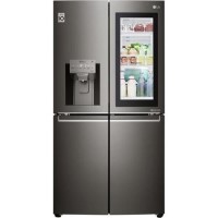 LG GMX936SBHV InstaView Door-in-door Multi-door Smart American Fridge Freezer - Glossy Black