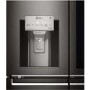 LG GMX936SBHV InstaView Door-in-door Multi-door Smart American Fridge Freezer - Glossy Black