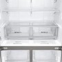 LG GMX936SBHV InstaView Door-in-door Multi-door Smart American Fridge Freezer - Glossy Black