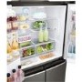 LG GMX936SBHV InstaView Door-in-door Multi-door Smart American Fridge Freezer - Glossy Black