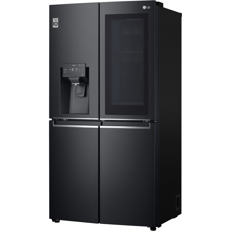 LG 638 Litre Four Door American Fridge Freezer - Matte Black
