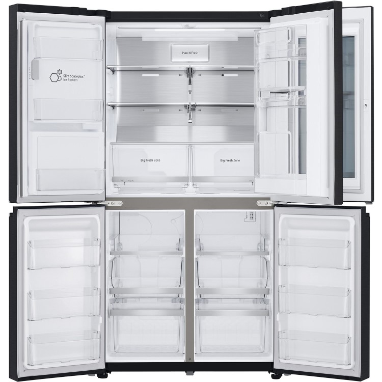LG 638 Litre Four Door American Fridge Freezer - Matte Black