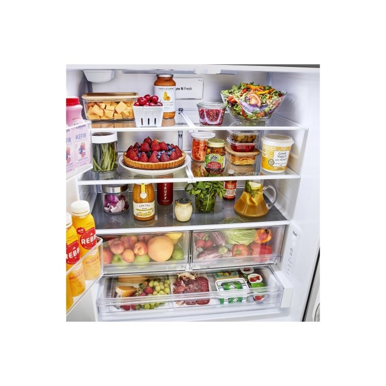 LG InstaView 750 Litre French Door American Fridge Freezer - Stainless Steel