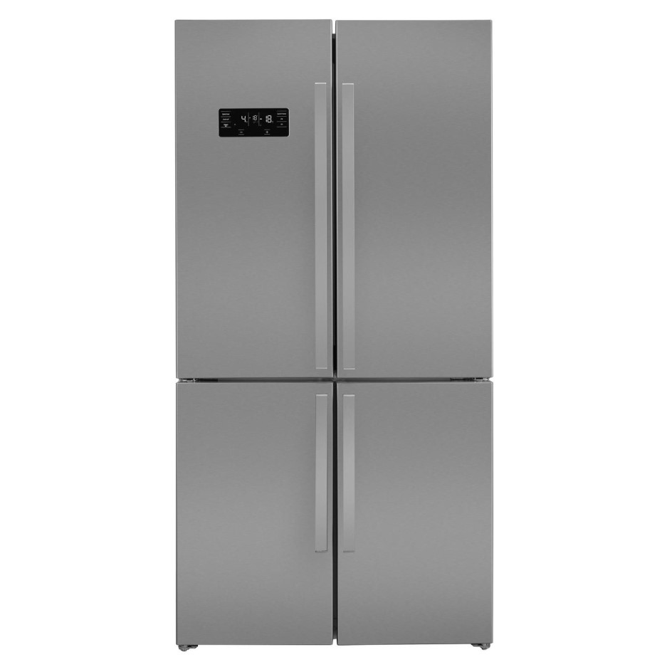 Beko GN1416221ZX Frost Free Four Door Americanstyle Fridge Freezer Stainless Steel