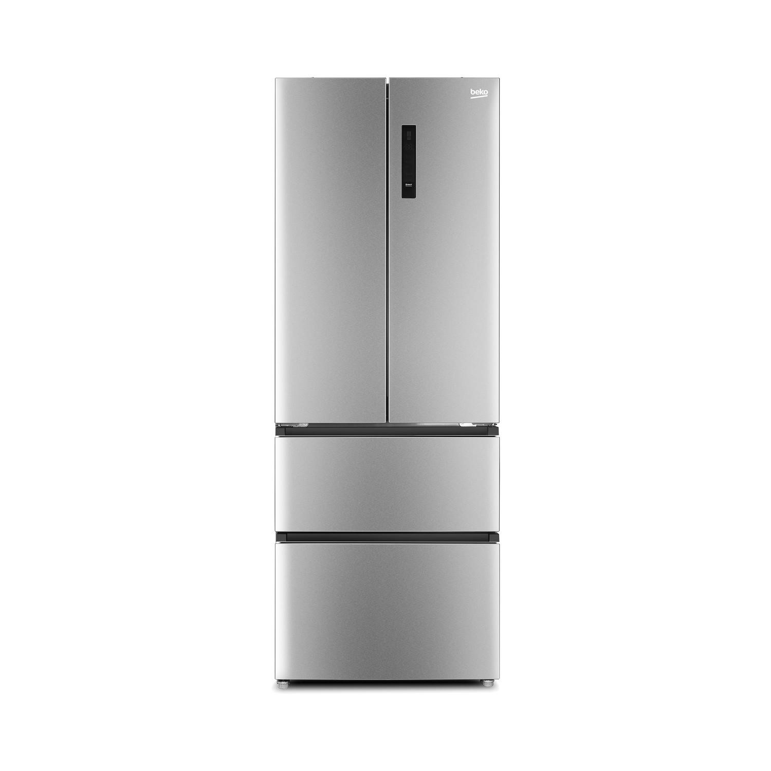 Beko 442 Litre 70/30 Freestanding American Fridge Freezer - Brushed ...