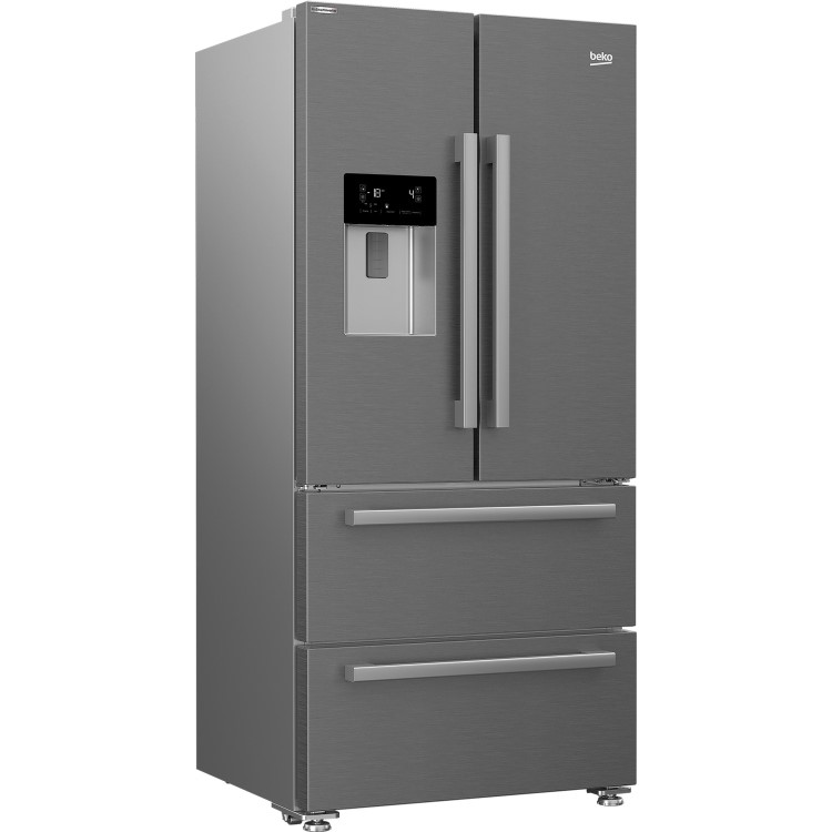 Beko HarvestFresh 539 Litre American Fridge Freezer - Stainless Steel