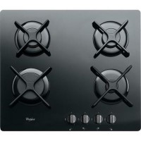 Whirlpool GOR6414NB Gas-On-Glass 4 Burner Hob - Black