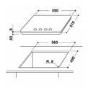 Whirlpool GOR6414NB Gas-On-Glass 4 Burner Hob - Black