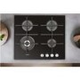 Whirlpool GOW6423NB 59cm Four Burner Gas-on-glass Hob - Black Glass