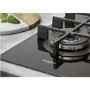 Whirlpool GOW6423NB 59cm Four Burner Gas-on-glass Hob - Black Glass