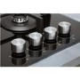 Whirlpool GOW6423NB 59cm Four Burner Gas-on-glass Hob - Black Glass