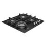 Whirlpool GOW6423NB 59cm Four Burner Gas-on-glass Hob - Black Glass