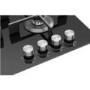 Whirlpool GOW6423NB 59cm Four Burner Gas-on-glass Hob - Black Glass