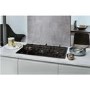 Whirlpool GOW9553NB W Collection 86cm Wide Five Burner Gas-on-glass Hob - Black Glass With Cast Iron Pan Stands
