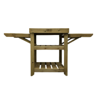 Refurbished Gino Dacampo GP031315 Extendable Wooden Pizza Oven Table Refurbished Gino Dacampo GP031315 Extendable Wooden Pizza Oven Table