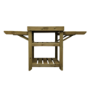 Refurbished Gino Dacampo GP031315 Extendable Wooden Pizza Oven Table