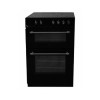 Servis GR60CK 60cm Classic Black Electric Cooker With Double Oven And Ceramic Hob