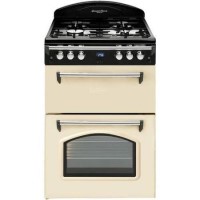GRADE A3 - Heavy cosmetic damage - Leisure GRB6GVC Heritage Double Oven 60cm Gas Cooker - Cream