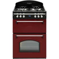 LEISURE GRB6GVR Heritage Double Oven 60cm Gas Cooker - Red