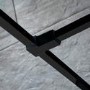 Black 900 Grid Wet Room Shower Screen-Nova