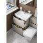 Grey Free Standing Bathroom Vanity Unit & Basin - W600 x H850mm -Oakland