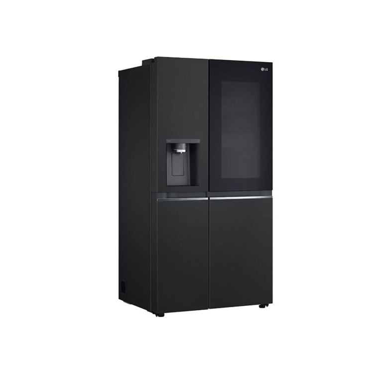 LG InstaView 635 Litre Side-by-Side American Fridge Freezer - Black