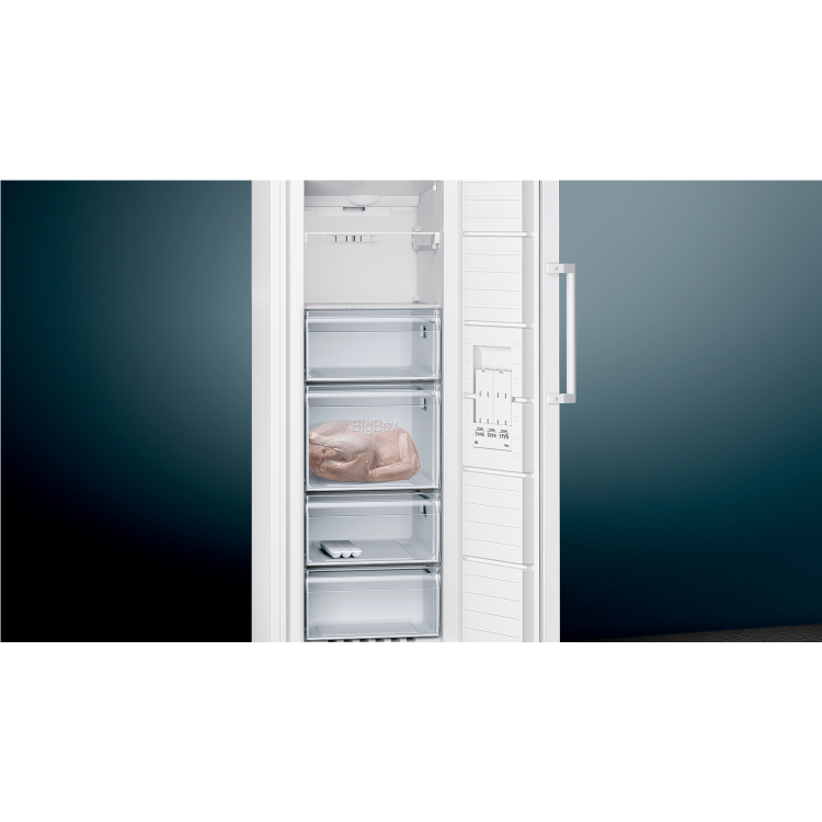 Siemens GS29NVW3PG iQ300 161x60cm 200L Frost Free Freestanding Freezer - White