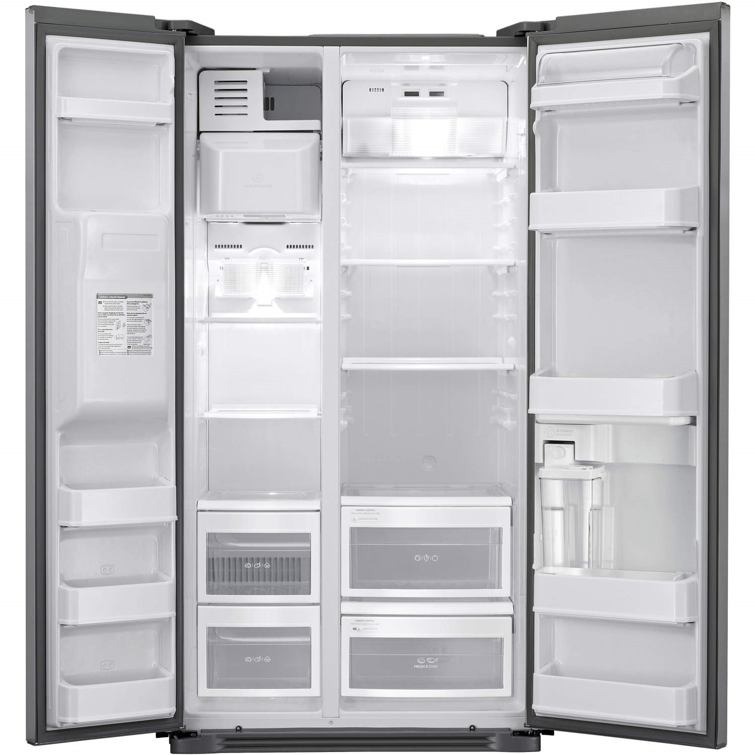 GRADE A3 Heavy cosmetic damage LG GS3159AVHV Nonplumbed Sidebyside Fridge Freezer